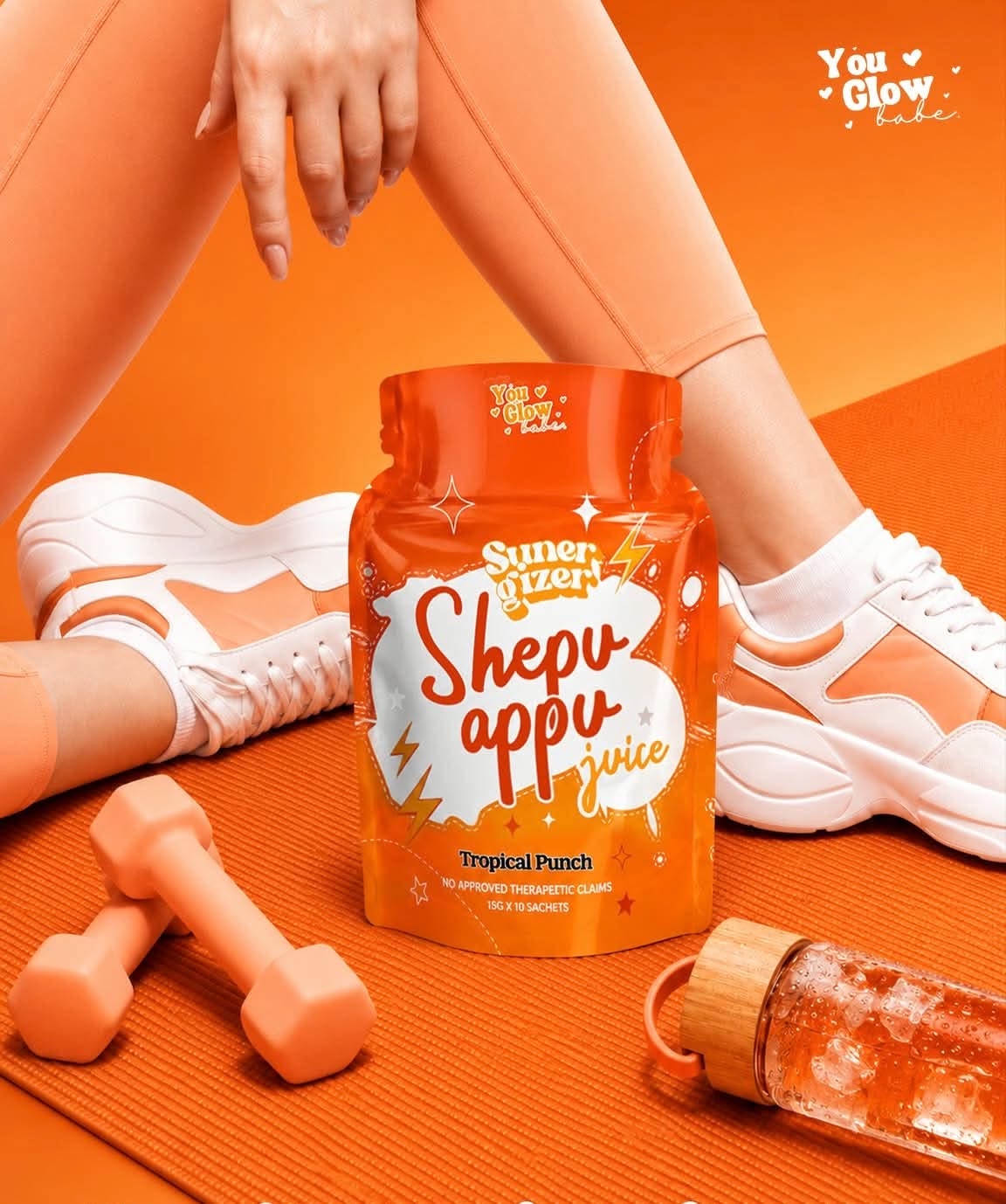 YOU GLOW BABE Shepu Appu Juice - Tropical Punch (15g x 10 sachets)