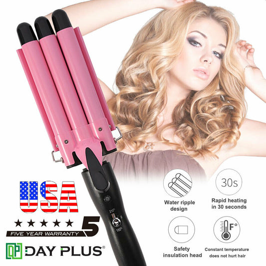 Three-Barrel Electric Curling Iron