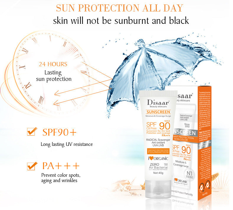 ORIGINAL Disaar SPF 90 Facial Body Sunscreen Whitening