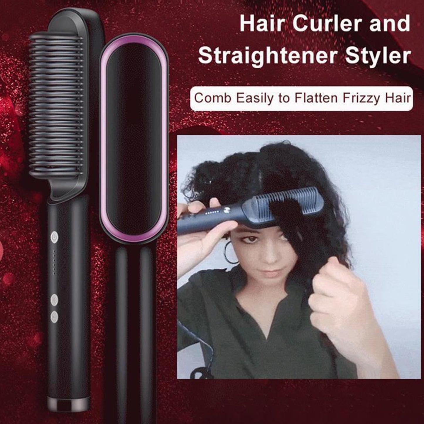 Professional Hair Straightener Comb Styler