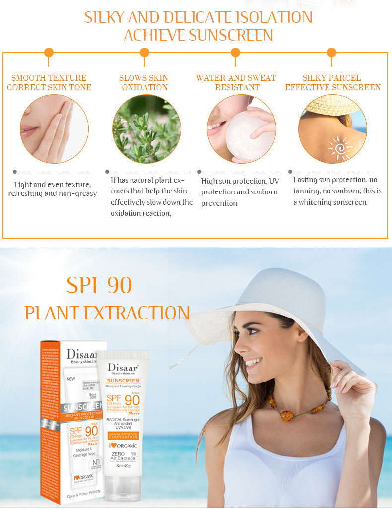 ORIGINAL Disaar SPF 90 Facial Body Sunscreen Whitening