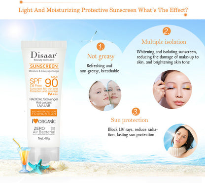 ORIGINAL Disaar SPF 90 Facial Body Sunscreen Whitening