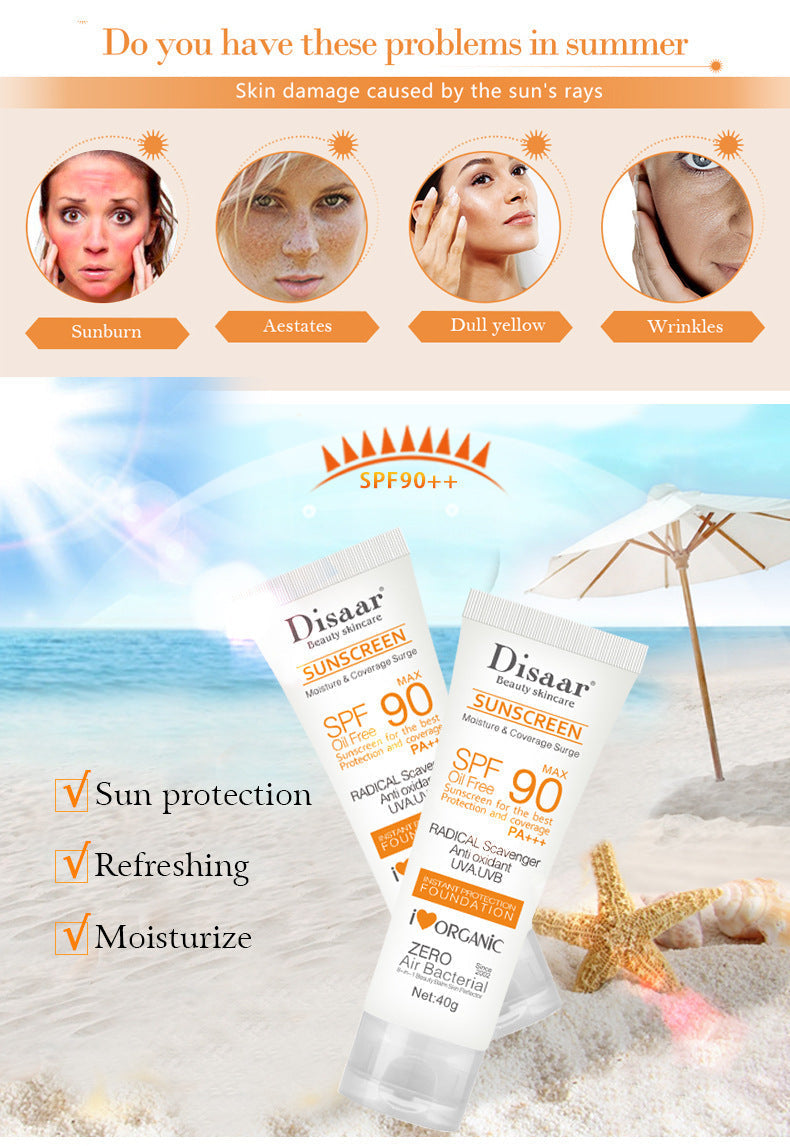 ORIGINAL Disaar SPF 90 Facial Body Sunscreen Whitening