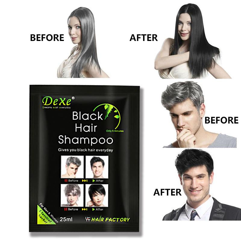 Black Hair Dexe Shampoo 10 Packs